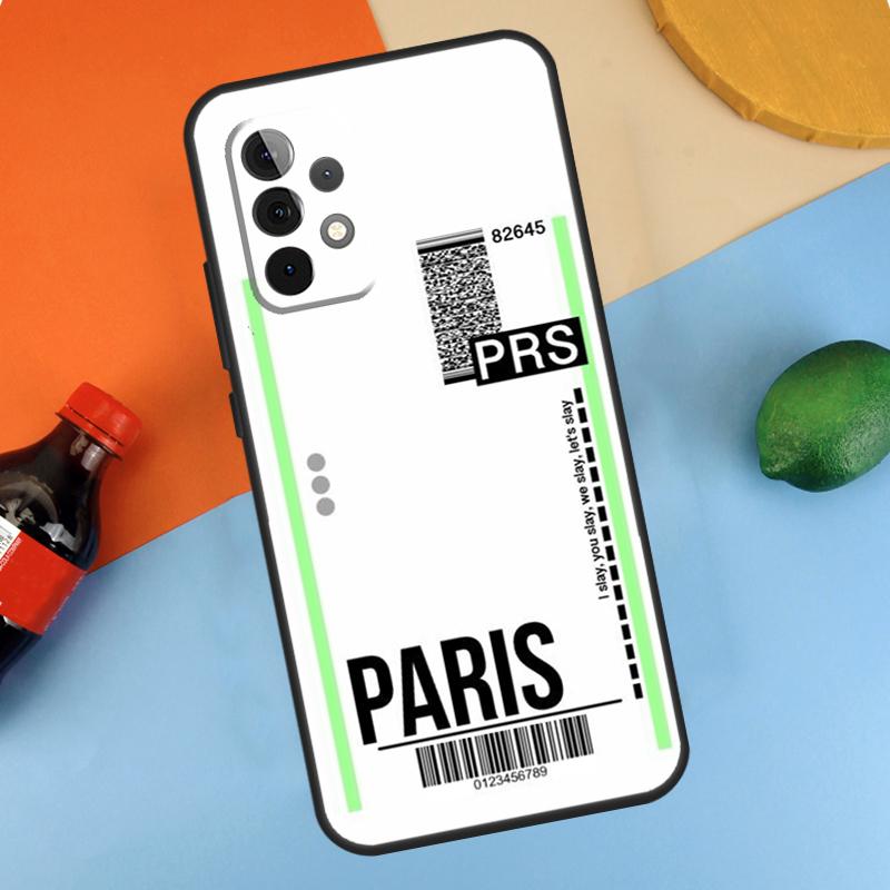 

Fly Ticket Air Tickets Travel Label Case For Samsung Galaxy A36 A56 A26 A16 A06 A54 A34 A14 A12 A22 A32 A52 A13 A53 A15 A35 A55 Samsung A06
