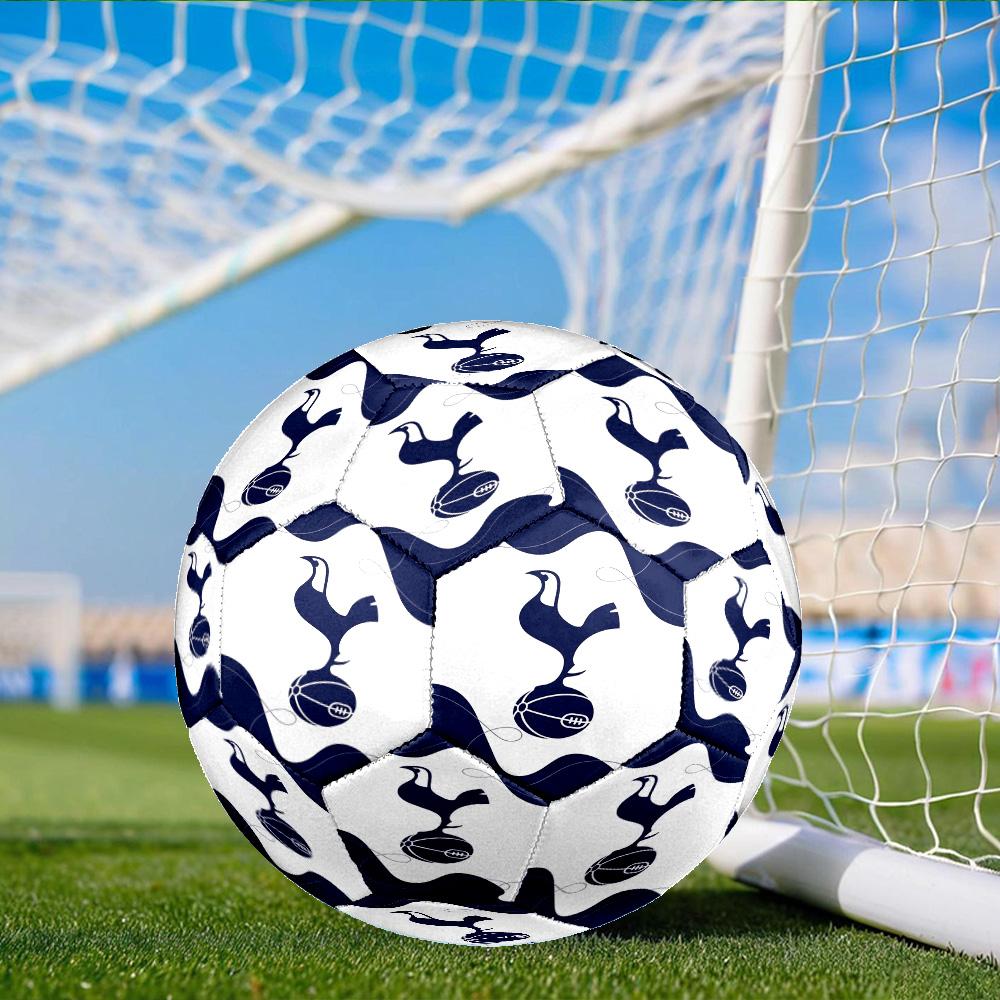 Tottenham Hotspur Football Club Size 5 Soccer Balls, Anti-Slip, Protective Football, Outdoor Sport, Practice Games, Birthdays Gift Suitable for Fan