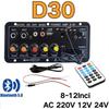 D30 D10 Amplifier 12V24V High Power Amplifier With Bluetooth With Digital Display Car Audio