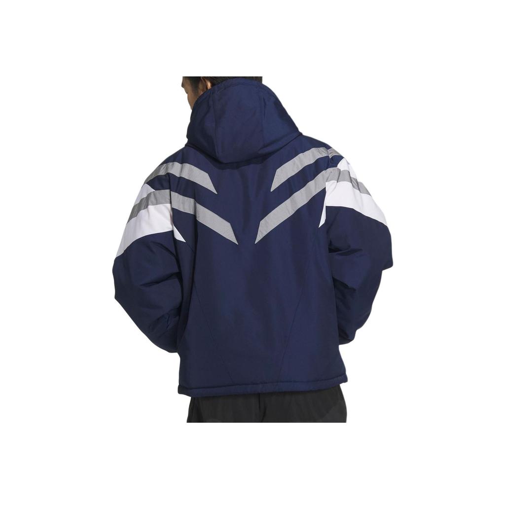 Adidas Originals Vintage Bequeme Sportliche Warme Jacke Herren Jacke Deep-Indigo Weiß JJ4969