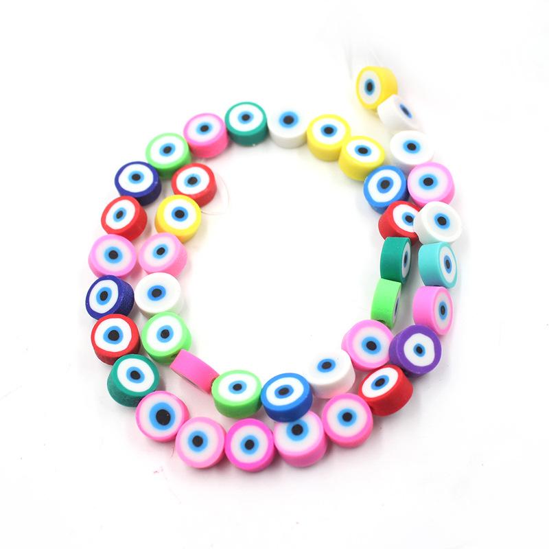 Soft Pottery Beads Beaded Handmade Materials Diy Jewelry Accessories Mobile Phone Chain Bead Separation Mixed Color Soft Pottery Loose Beads