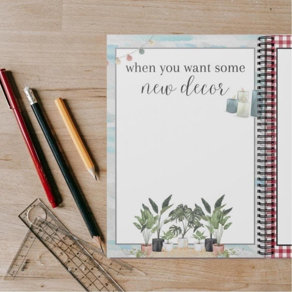 Libro de Tarjetas de Regalo de Navidad con Espiral Cuaderno de Regalo de Navidad DIY Celebración en Casa