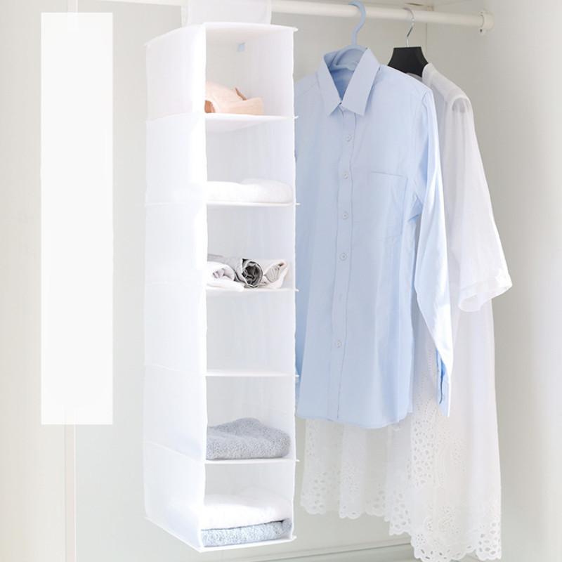 Luxurious Black 6-layer Narrow Cube-shaped Bedroom Storage Organizer