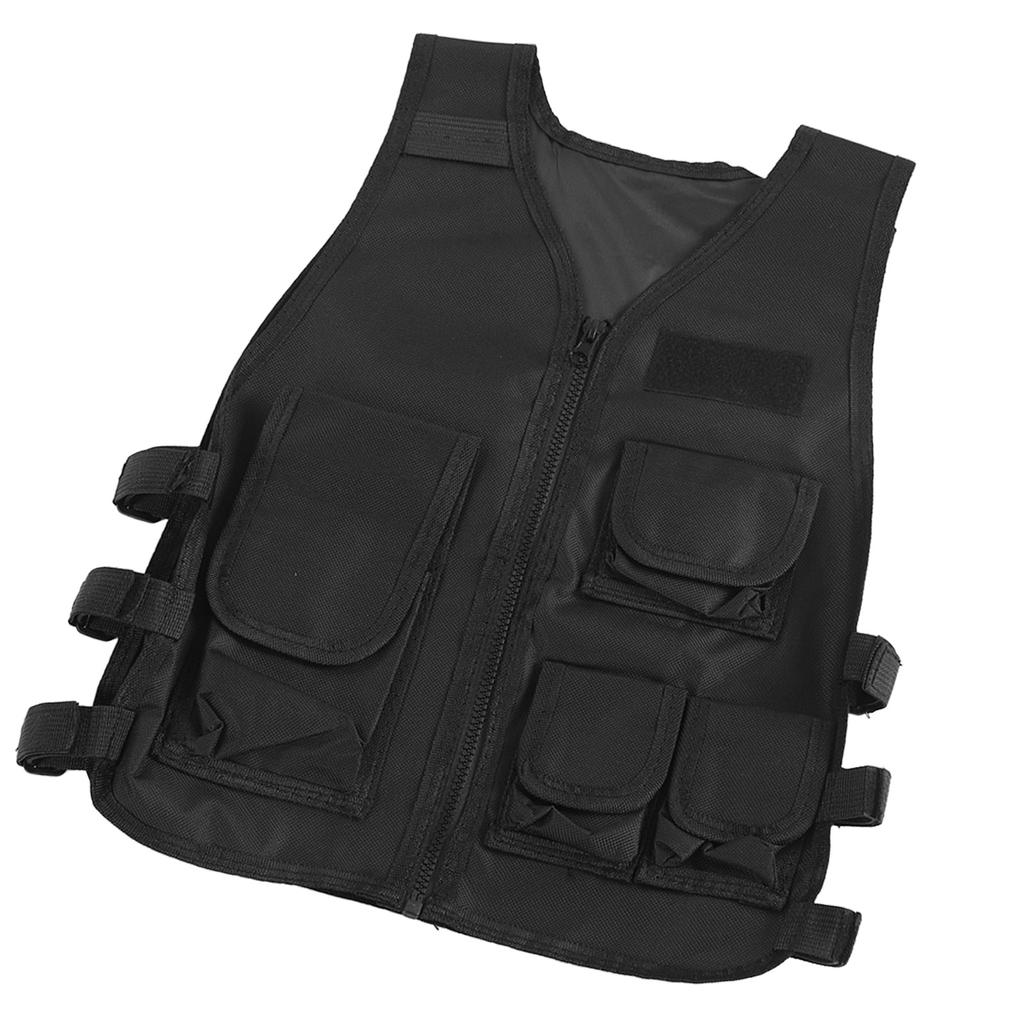 Gilet de tir pour enfants, tissu Oxford 600D, gilet militaire d'entraînement de sécurité pour enfants, réglable pour l'extérieur