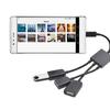 Portable 3 in 1 Micro USB OTG Data Cable Adapter Converter Hub