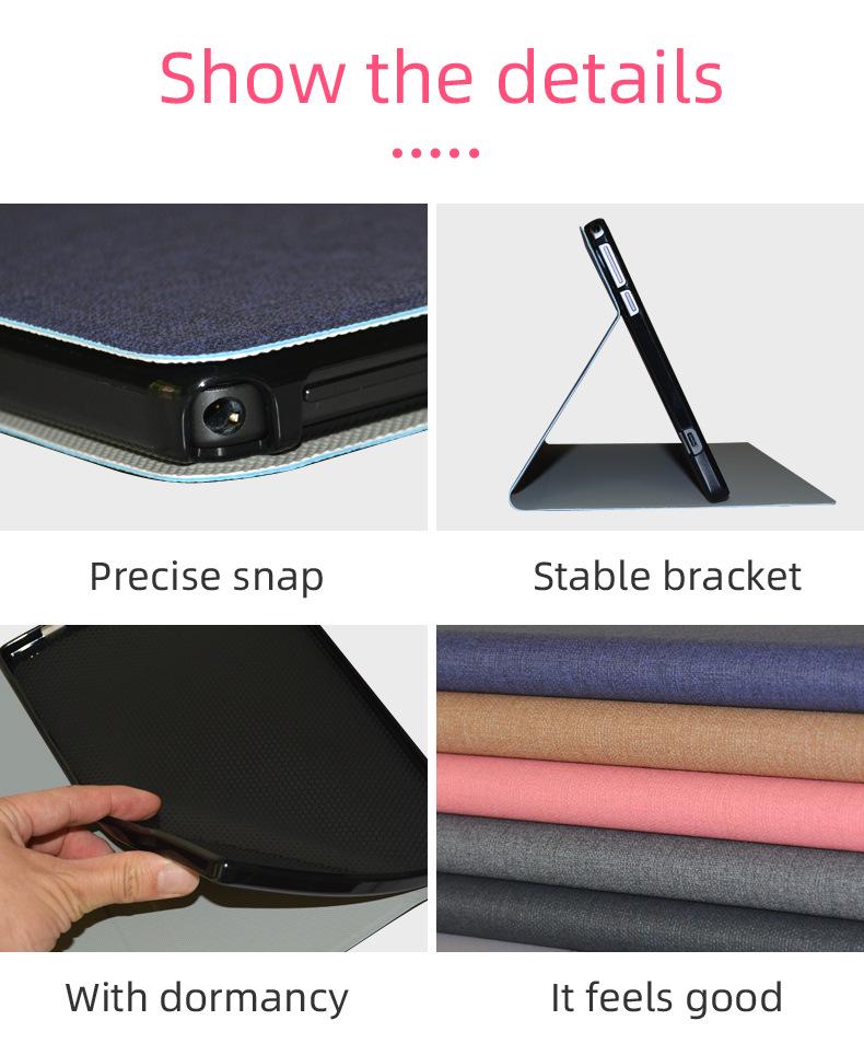Blackview Tab11SE Leather Case: Multi-Angle Stand, Soft Shell Protective Cover for Tab11.