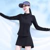 Stand-up Collar Sunscreen Clothes Women's Summer Thin 1011 New Yoga Waist Ice Silk Quick-drying Slim-fit UV-proof Jacket