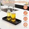 Oil Tray Kitchen Counter, Kitchen Tray for Oil Bottle, Made of Soft Silicone, Protect Bottles from Cracks and Scratches, Smooth, Easy to Clean, Keeps
