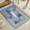 Minimalist European Style Diatomite Bath Mat Shower Floor Entryway Non-Slip Absorbent Bathroom Rug