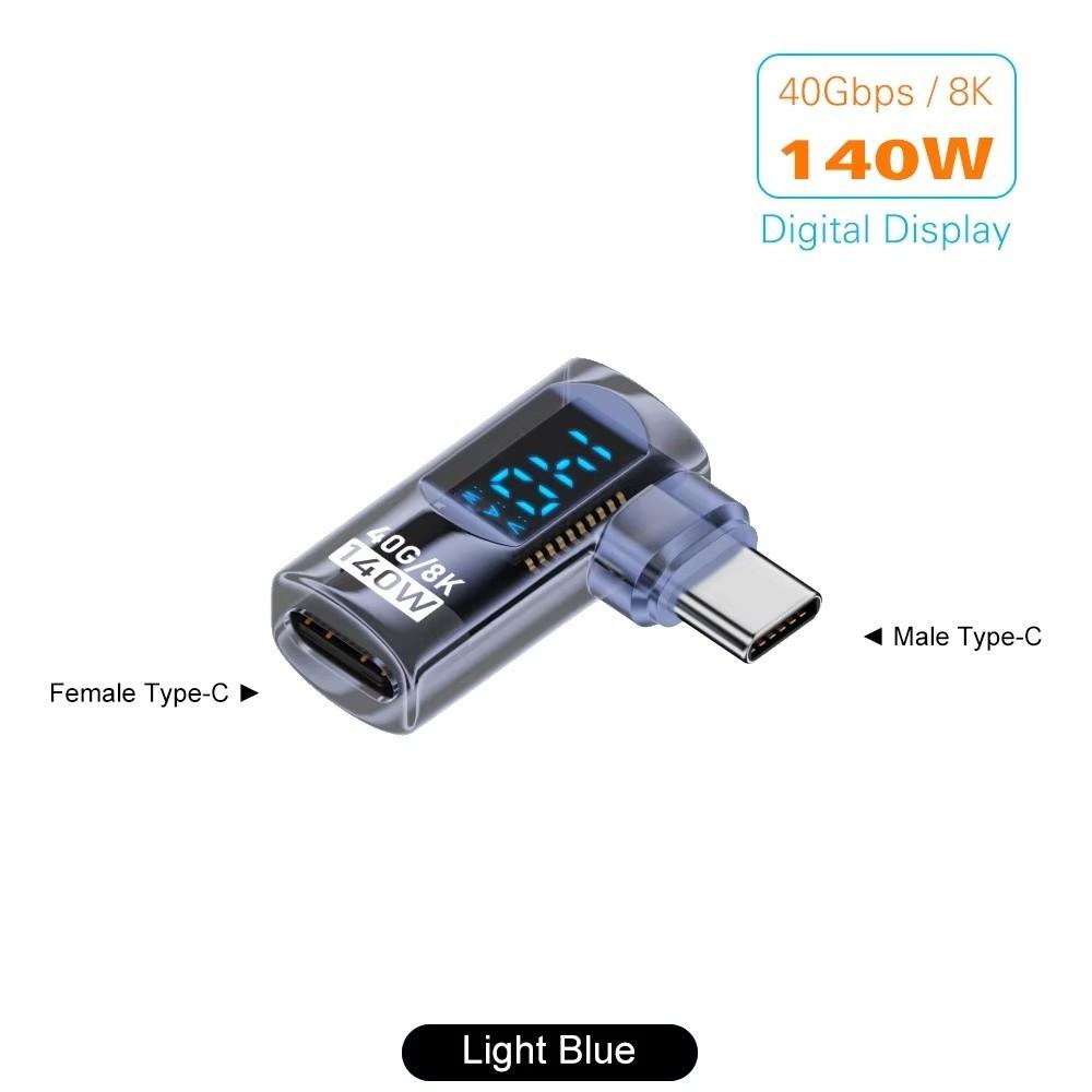 U Shape USB-C Adapter Right Angle USB-C Male To Female Connector Type C Adapter 8K Display