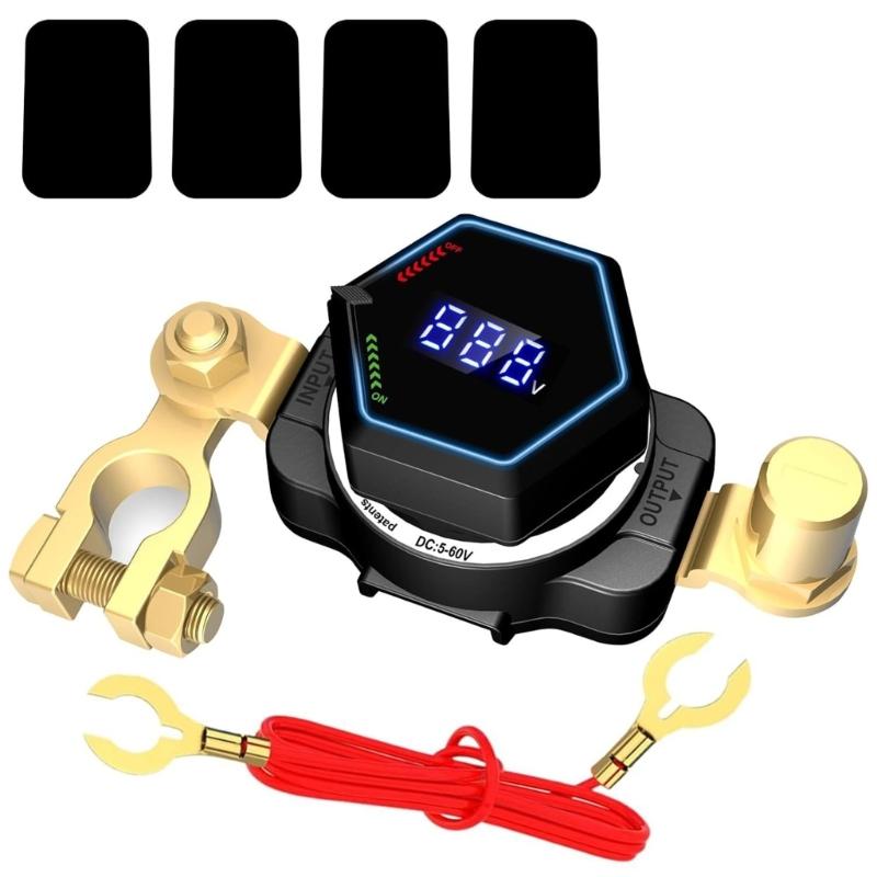 

Digital Battery Disconnect Switches Waterproof Battery Cut Off Switches Real Time Voltage Readout For Marine Vehicles 1