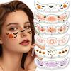 Temporary Tattoos for Adults Kids Halloween Tattoo Stickers, Face Decals Party Makeup, Cosplay Makeup Accessories Waterproof Pumpkin Bat Bloodstain