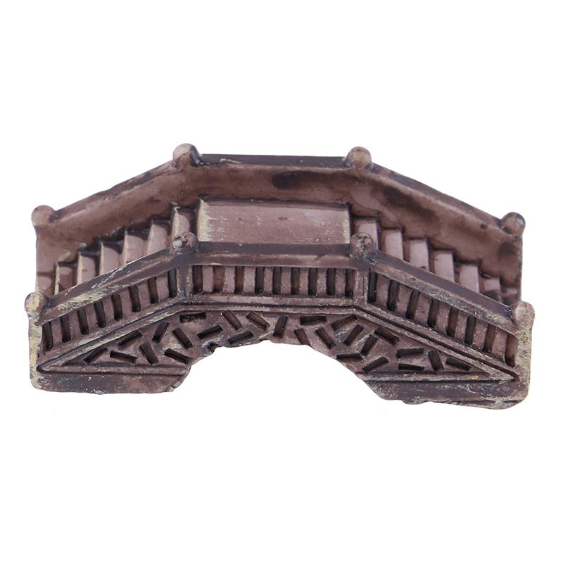 1Pc Mini Bridge Home Ornaments Figurines Diy Aquarium/Dollhouse Decoration