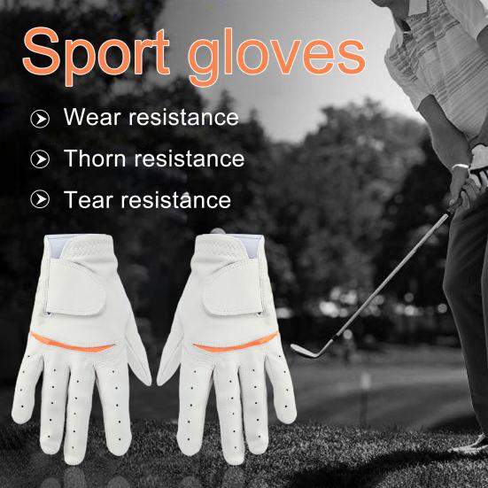 2 Stück/Set Golfhandschuhe Atmungsaktiv Bequem Linke Rechte Hand Elastisch Weich Touchscreen