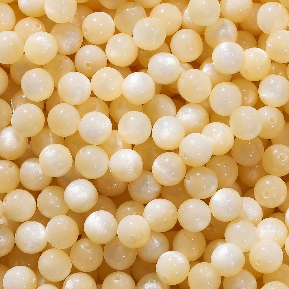 10/20Pcs/Lot 8/10/12mm Resin Imitation Cat Eye Round Beads for Handmade Making Jewelry Diy Bracelet Necklace Accessories