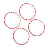 4PCS 20in Wheel Rim Protection Ring Wheel Edges Trim Tire Decoration Accessories Replacement For Tesla Model Y Red
