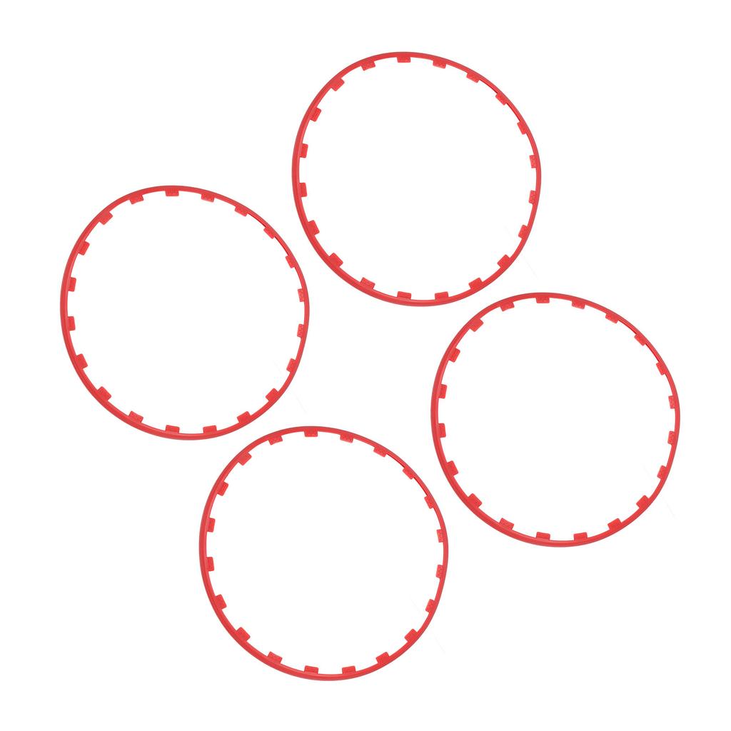 4PCS 20in Wheel Rim Protection Ring Wheel Edges Trim Tire Decoration Accessories Replacement For Tesla Model Y Red