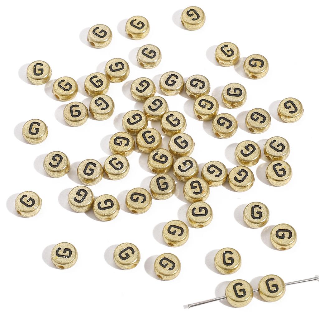 Mărgele Handmade Mărgele Acrilice Alfabet Mărgele Pătrate Mărgele Plate Mărgele Rotunde Handmade DIY Accesorii Bijuterii Mărgele Distanțiere Brățară Mărgele Înșirate Manual