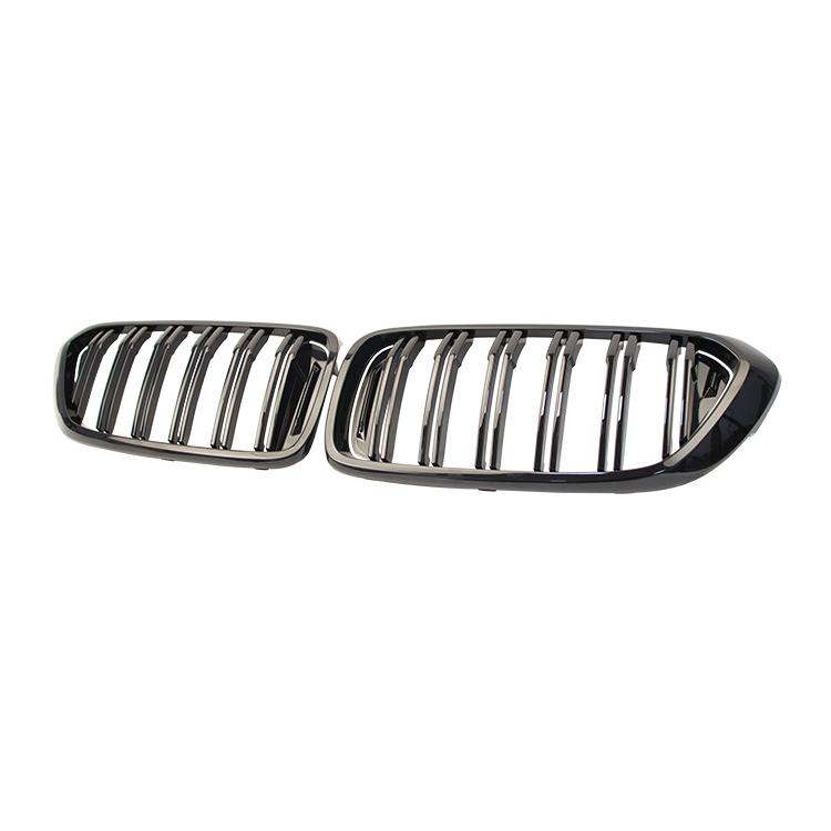 

Решетка радиатора передняя для BMW 6-Series GT G32 2018-2020 с двойными ламелями, ABS D-Glossy Black