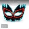Lightemitting Diode Moth Facepiece, Luminous Party Cosplay, Adjustable Strap