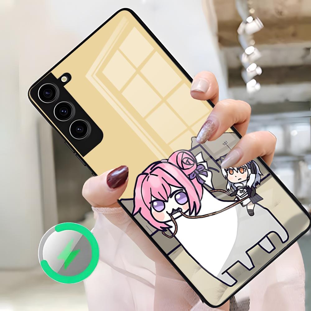 Game N-Nikke D-Doro Phone Case For Samsung S26 Ultra S25 Edge S23 S22 S21 S20 Ultra Plus S24 Fe A25 Magnetic Glass Cover