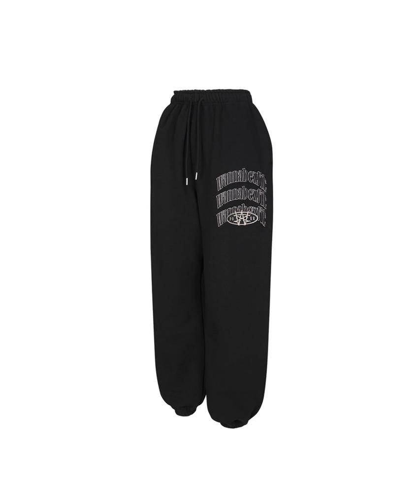 WANNABEZFIT Wonder Sweat Varsity Pants Black