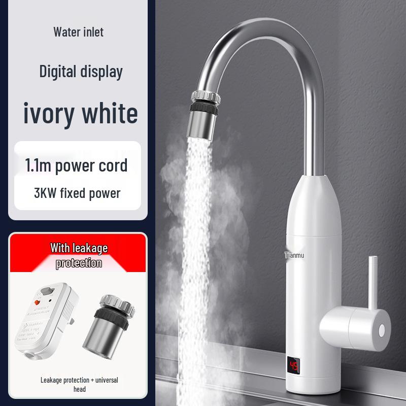 Instant Heat Electric Water Faucet - Quick Heating, Temperature Controlled for Kitchen Use