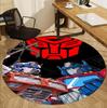 Transformers Pattern Round Rug, Indoor/Outdoor Mat, for Picnic, Gameroom, Bedroom, Office, Living Room, Home Decor Carpet, Birthday Gift