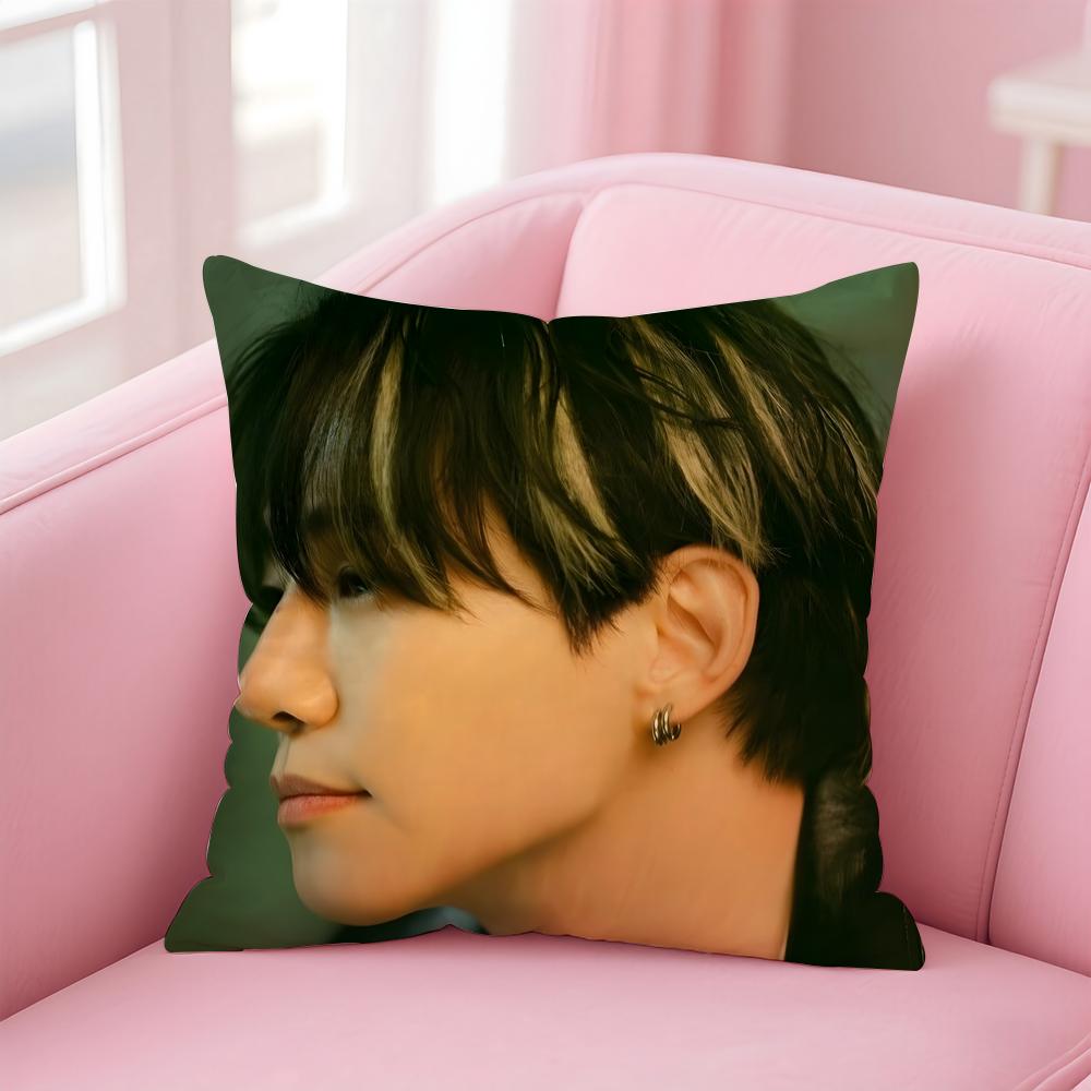 singer charismatic JJunho Cushion Cover Pillow Case Soft Skin Friendly Fabric Concealed Zipper