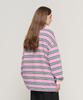 CARGOBROS FOR WOMAN Striped Loose Fit Polo Shirt (Pink)