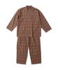 Marie Claire Homme Men's Brown Twill Check Long Sleeve Pajama Set