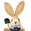 Straw Bunny Figurine DIY Material Pack Cartoon Cute Rabbit Statue for Adults Style A