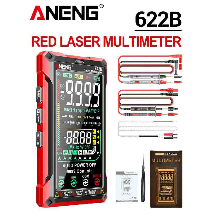 ANENG 622B Multi Functional Multimeter PT1005B Probe Wire Set Temperature Frequency Duty Cycle Detection and Maintenance Tool