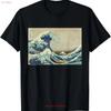 Off Kanagawa T Shirt Vintage Washed Homme Streetwear Breathable Stretched Top For Everyday Wear Stylish Casual Designer Clothes