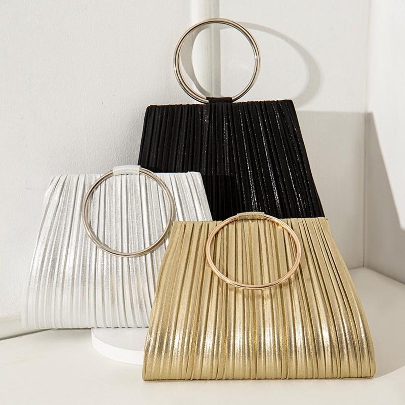 Pochette da Donna in PU con Design Pieghevole per Feste Serale e Uso Quotidiano