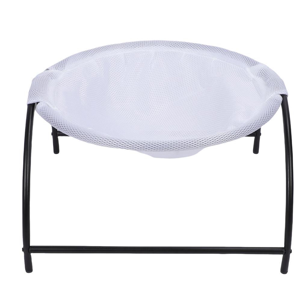 Elevated Cat Hammock Bed Breathable Mesh Removable Washable Stable Construction Pet Raised Swing Bed for Indoor Kitty