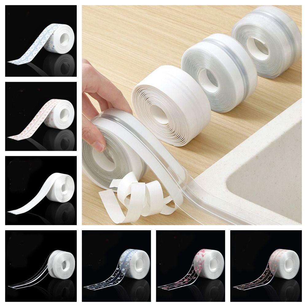 Self Adhesive Kitchen Sink Waterproof Sticker Waterproof Anti-mildew Sink Bath Sealing Strip Mildew Strong Thickened