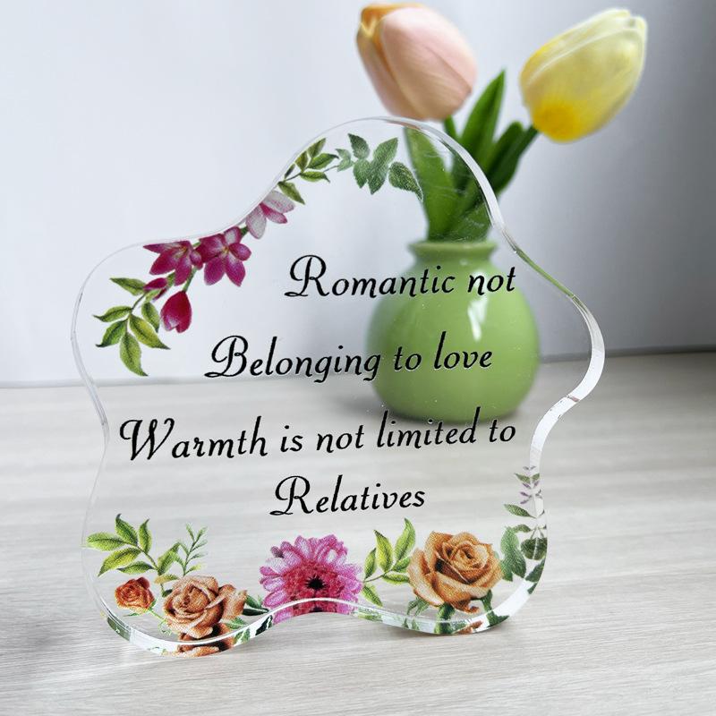 Acryl Unregelmäßig Valentinstag Feiertagswünsche Souvenirs Schlafzimmer Wohnzimmer Ornamente