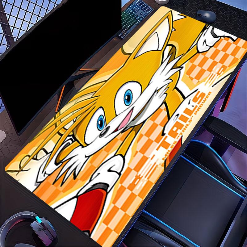 Sonic Print Mouse Pad, for Keyboard Pad Laptop PC Mat for Office Home Use, Desk Decor, Perfect Birthday Gift for Gamers