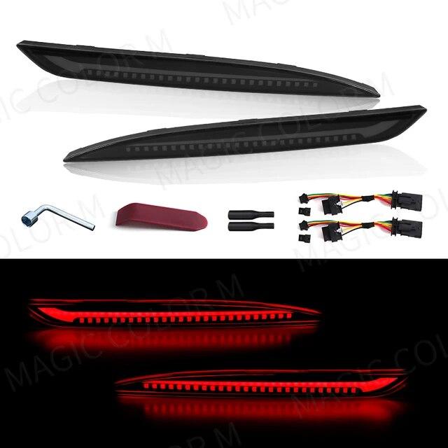 For Tesla Model 3 Model Y 2018     2023 Led Rear Bumper Reflector 3 Functions Brake Light Dynamic Turn Signal
