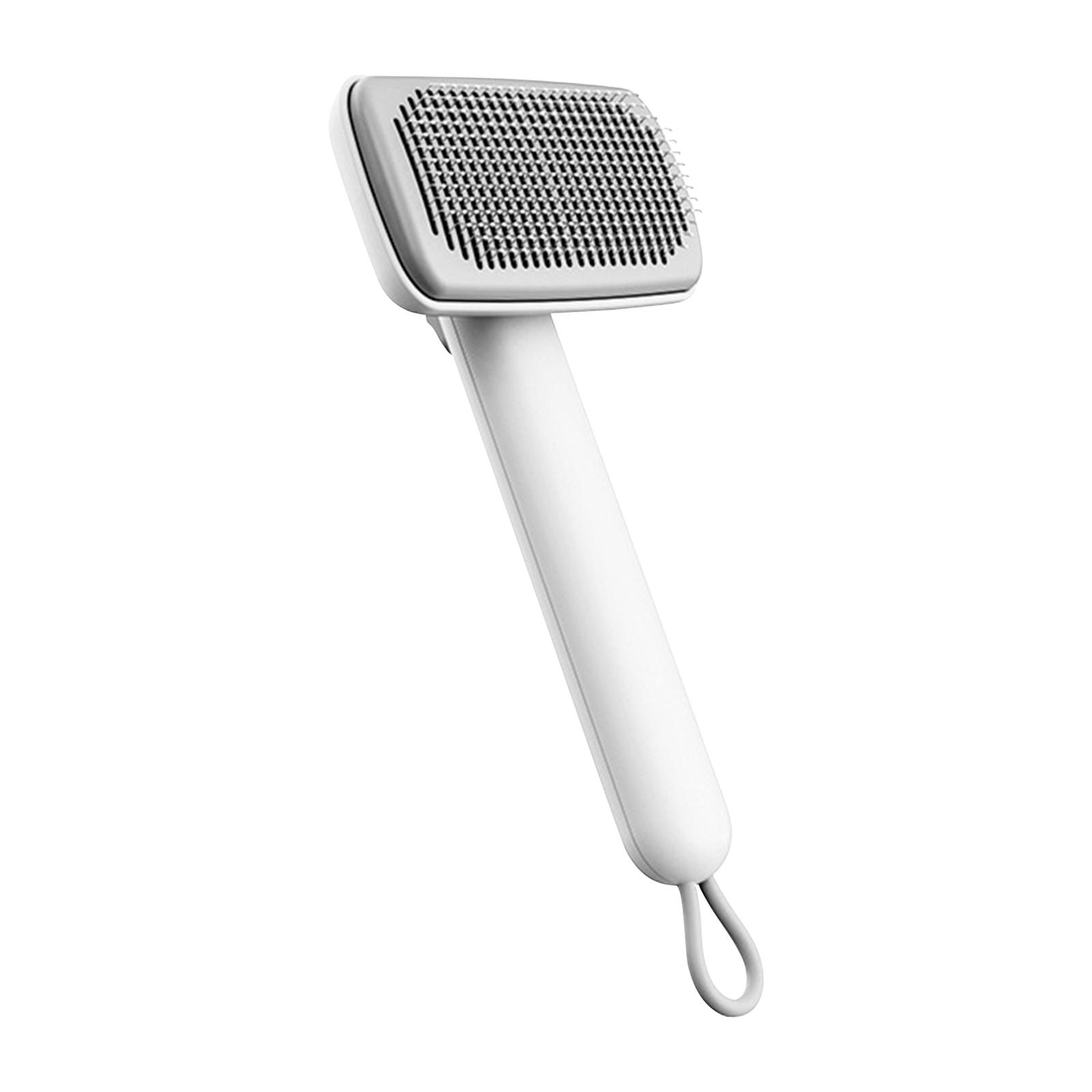 Самоочищающаяся щетка-расческа для вычесывания шерсти у кошек, подходит для кошек с длинной или короткой шерстью.