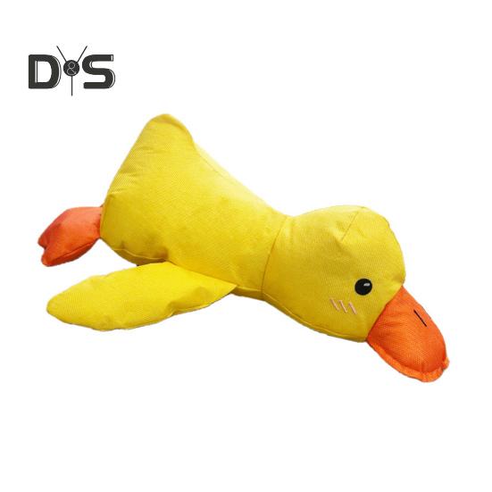 Dog Chew Duck Toy Boredom Stress Relief Quack-Quack Duck Pet Interactive Toy Oxford Cloth Puppy Calming Plush Duck Squeaky Toy Pet Supplies