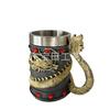 Dragon Series Beer Cup Goblet Creative Personality Mug Stainless Steel Liner Chinese Retro Cup