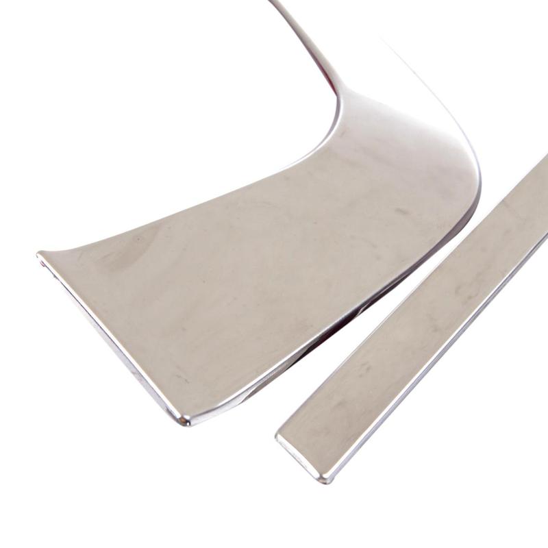 2Pcs Car Chrome Stainless steel Front Grill Grille Cover Decorative Trim Strips Mouldings Fit for Toyota Rav4