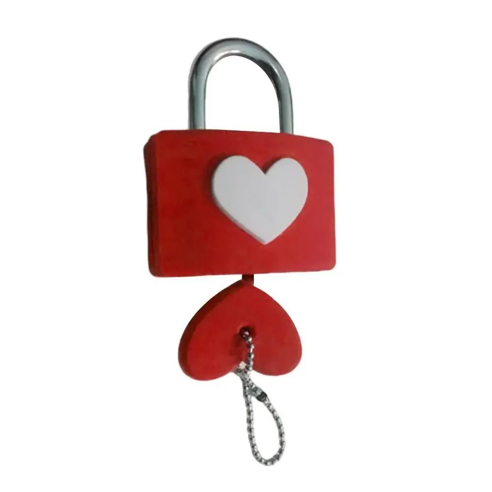 Colorful Heart-shaped Lock Anti-theft Rubber Sleeve Padlock Travel Luggage Suitcase Zipper Lock Portable Drawer Diary Lock