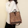 Zipper Backpack Women's Block Color Backpack Female Anti-Theft Schoolbag