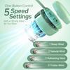 5 Speeds Portable Neck Fan Rechargeable Silent Fan Foldable Cooling Fan  For Travel,Office,Outdoor