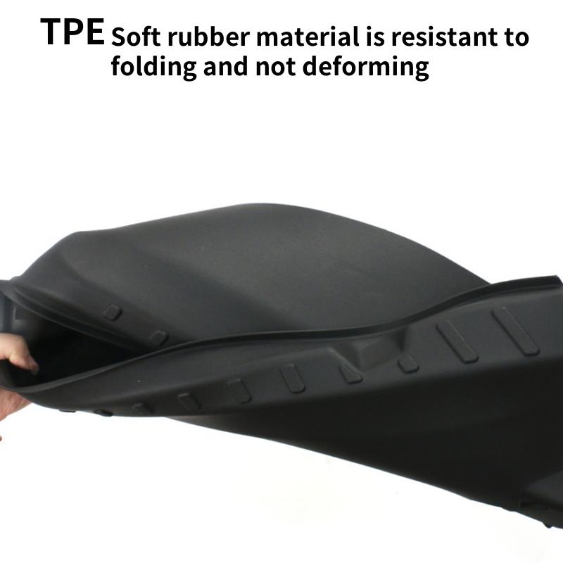 For Tesla Model Y Juniper Launch Trunk Sill Plate Protector TPE Rear Cargo Anti Scratch Protector Cover Car Interior Accessories