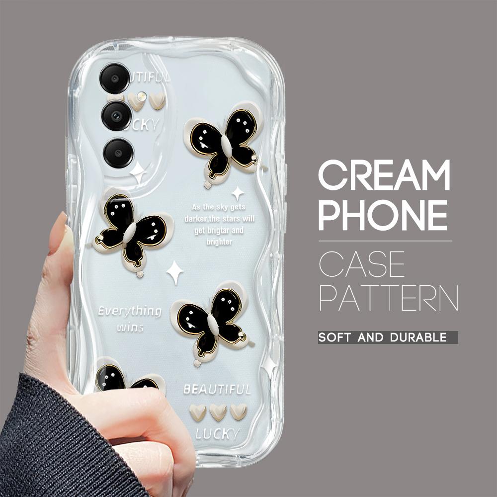 

Милый мультяшный узор, кремовая текстура, мягкий силиконовый чехол с волнистыми краями, чехол для телефона Samsung Samsung A15 5G прозрачный