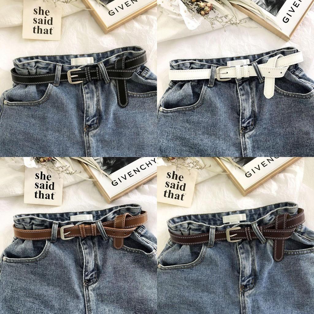 Trendy Korean Casual Women's Pin Buckle Belt Versatile For Dresses And Pants